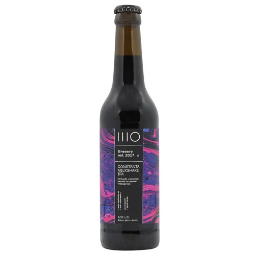 Пиво SHO Brewery Constanta Milkshake Ipa світле нефільтроване 5% 0,33л