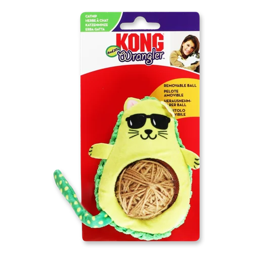 Іграшка Kong Авокадо з клубком, натуральна оболонка, в/к, 1г