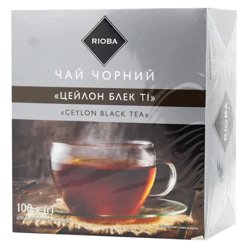 Чай Rioba Ceylon Black Tea чорний цейлонський дрібний 50*2г