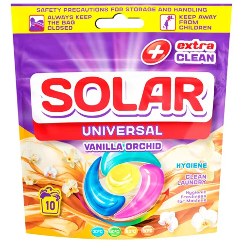 Капсули для прання Solar Universal Vanilla Orchid 10шт