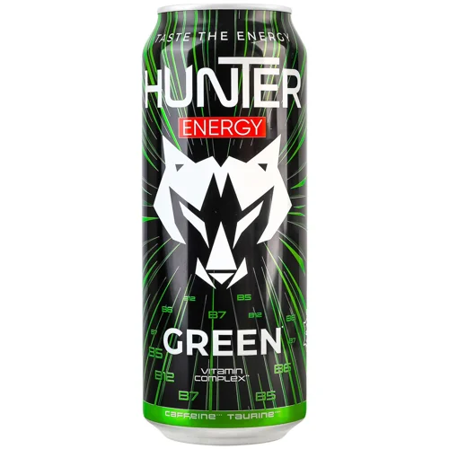 Напій енергетичний Hunter Green 500мл