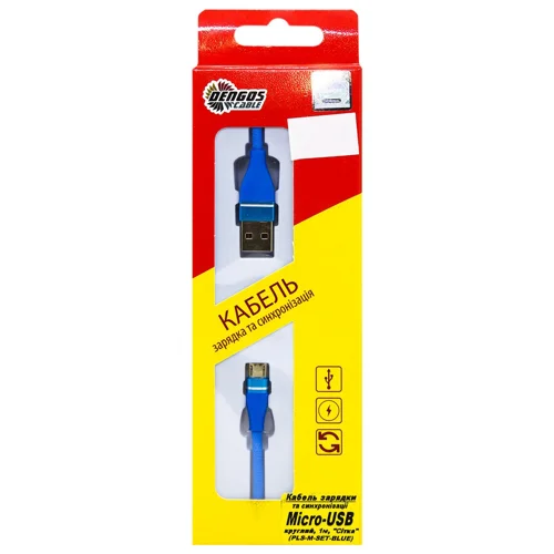 Кабель Dengos Micro-USB зарядки та синхронізації сітка