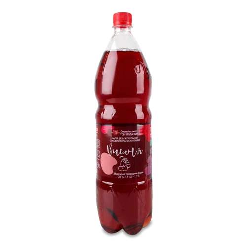 Напій Безалкогольний Соковий Сильногазований Вишня Йоданка, п/пл 1.5л