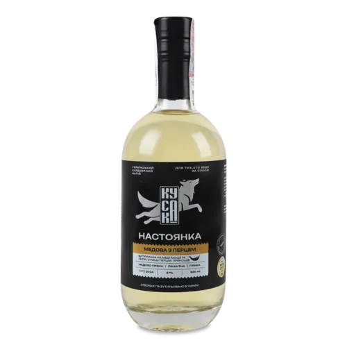 Настоянка Медова з Перцем 47% Вищого Ґатунку, Пластикова Пляшка 0.5л