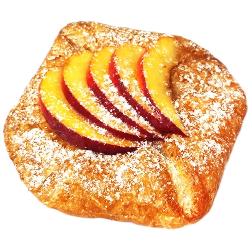 Листковий виріб з лимонним кремом та персиком 100г