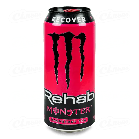 Чай холодний Monster Energy Rehab Raspberry з залізній банці, 0,458л