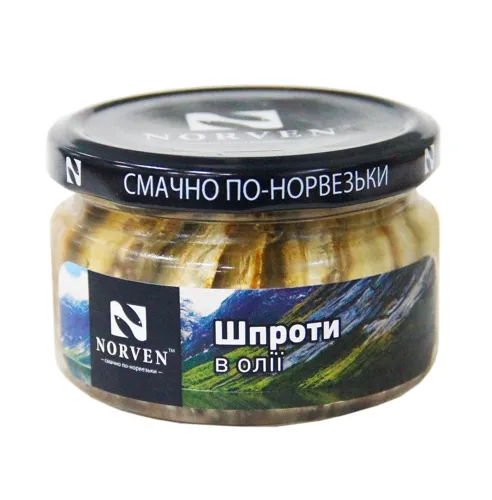 Шпроти Norven в олії с/б, 210г