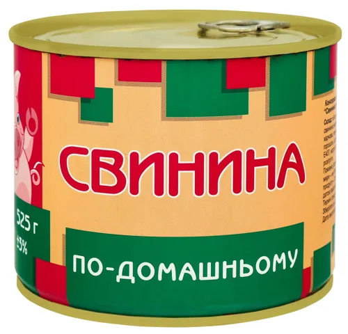 Консерва м'ясна Свинина по-домашньому П'ятачок з/б 525г