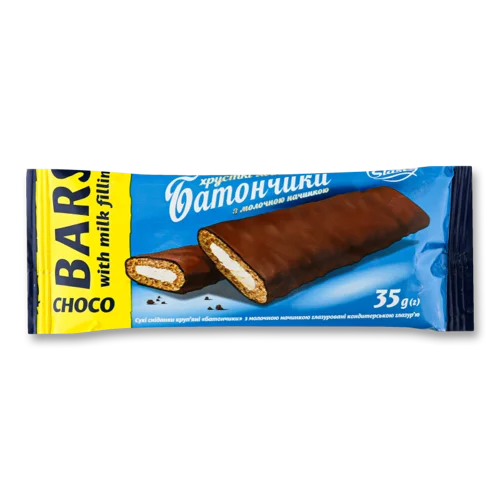 Батончики З Молочною Начинкою, в/ґ, 35г