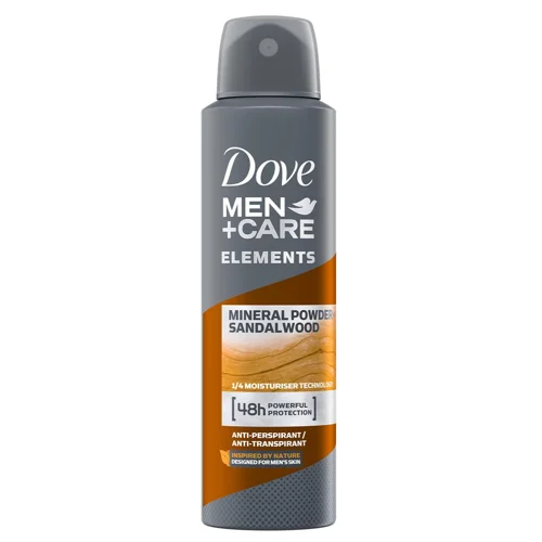 Антиперспірант аерозольний Dove Men +Care Пудра та сандалове дерево 150мл
