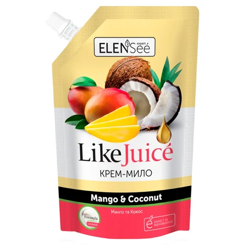 Крем-мило рідке ElenSee Like Juice Манго і кокос 450мл