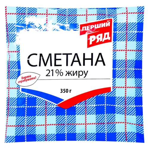 Сметана Перший Ряд 21% 350г