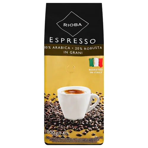 Кава Rioba Espresso Gold натуральна смажена в зернах 1000г