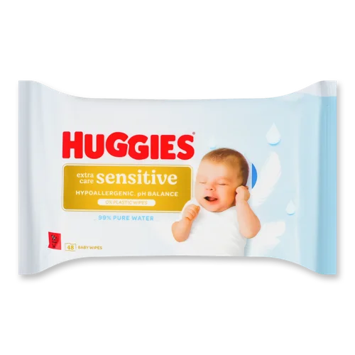 Дитячі Вологі Серветки Sensitive Extra Care, 48 шт