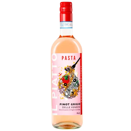 Вино Il Piatto Pinot Grigio Delle Venezie Blush рожеве сухе 12% 0,75л