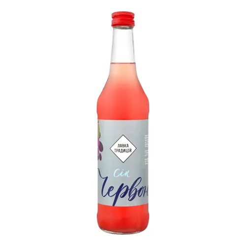 Сік виноградний з червоних сортів неосвітлений пастеризований Лавка традицій