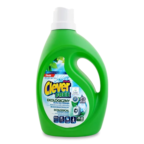 Гель для Прання Clever Free Clovin, 1500мл, безфосфатний