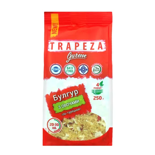 Булгур з овочами Трапеза м/у 250г