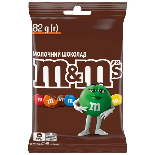 Драже M&M's молочний шоколад 82г