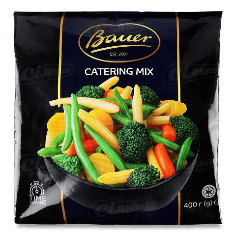 Суміш овочева Bauer Catering Mix швидкозаморожена, 400г