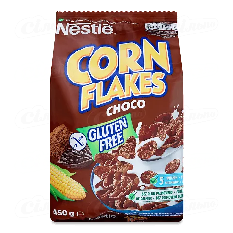 Сніданок готовий Nestle Corn Flakes з какао, 450г