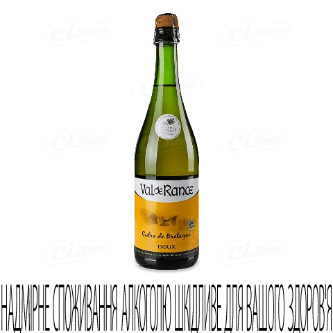 Сидр Val de Rance Bretagne Doux C&C солодкий, 0,75л