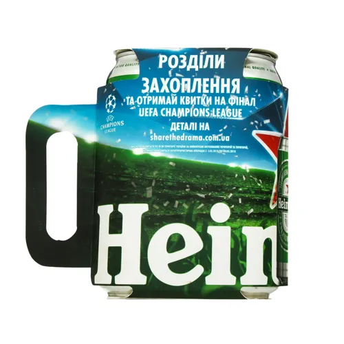Пиво Heineken світле в залізній банці