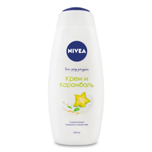 Гель-Догляд Для Душу Крем і Карамболь Nivea, 500мл