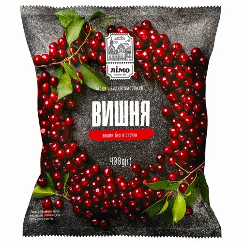 Вишня Лімо без кісточки швидкозаморожена 400г