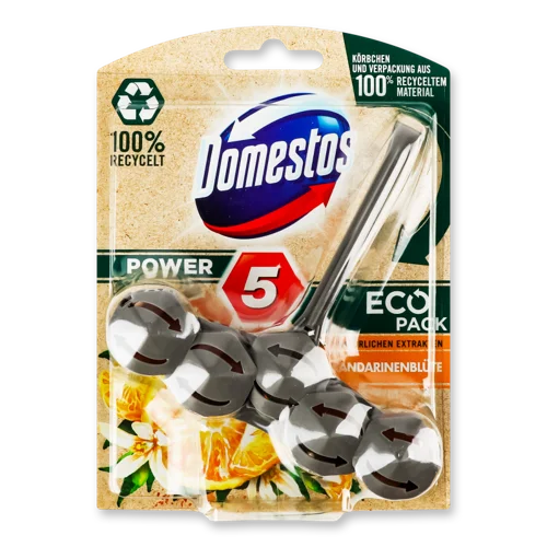 Блок для Очищення Унітазу Power 5 Domestos 55г, Квіти Мандарина