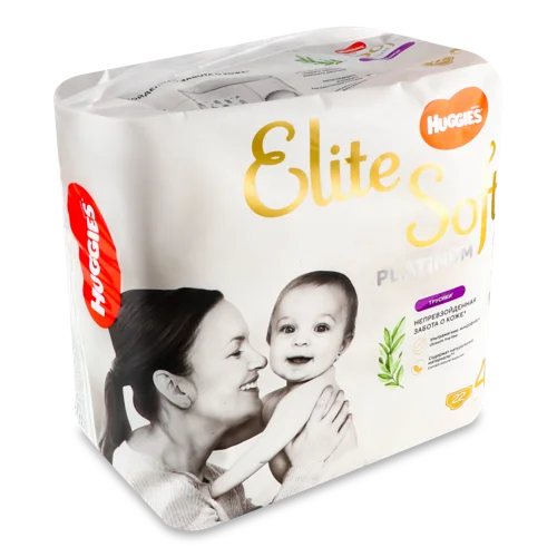 Дитячі Трусики-Підгузники 9-14 кг Platinum Elite Soft Huggies, 22 шт