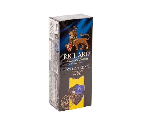 Чай Richard Royal Ceylon Standart чорний цейлонський байховий к/уп (27 ф/п х 2г)