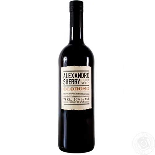 Вино Alexsandro Sherry Oloroso біле сухе 19%, 0,75л
