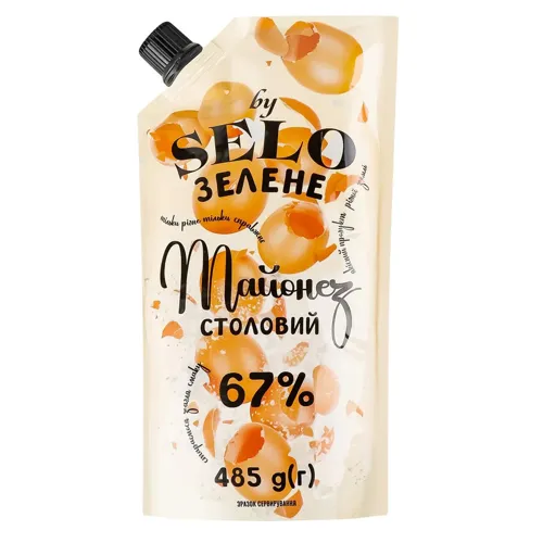 Майонез Selo Зелене Столовий 67% 485г