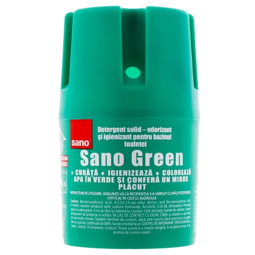 Засіб Sano Green для миття та дезінфекції унітазу 150г
