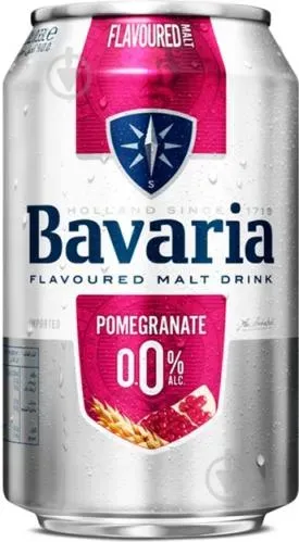 Пиво Bavaria гранат безалкогольне 0,33л