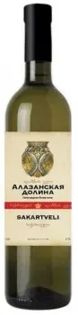 Вино Sakartvelі Алазанская долина червоне полусолодке 0.75л 12%