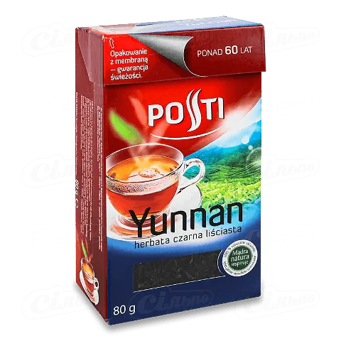 Чай чорний Posti «Юнан» листовий, 80г
