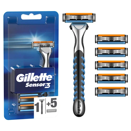 Бритва Gillette Sensor3 з 6 змінними касетами