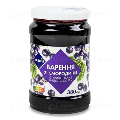 Варення «Премія»® зі смородини, 380г