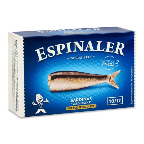 Сардини Espinaler маленькі в оливковій олії 10/12,115г