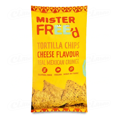 Чіпси Mister Free'd кукурудзяні зі смаком сиру, 135г