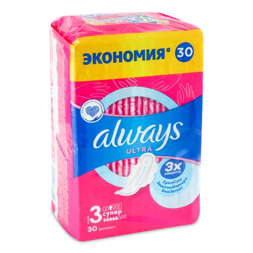 Гігієнічні Прокладки Ультратонкі Ароматизовані Always, 30 шт