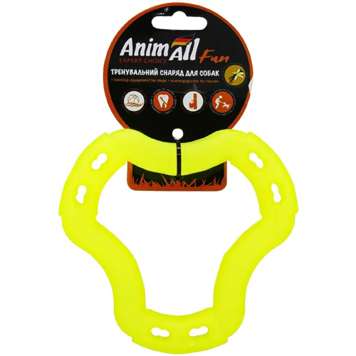 Іграшка для собак AnimAll Fun Кільце 6 сторін жовте 15см