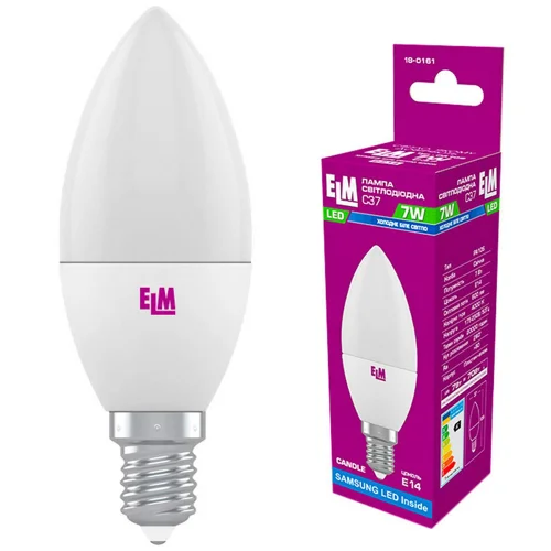 Лампа ELM Led свічка 7W PA10S E14 4000 18-0161