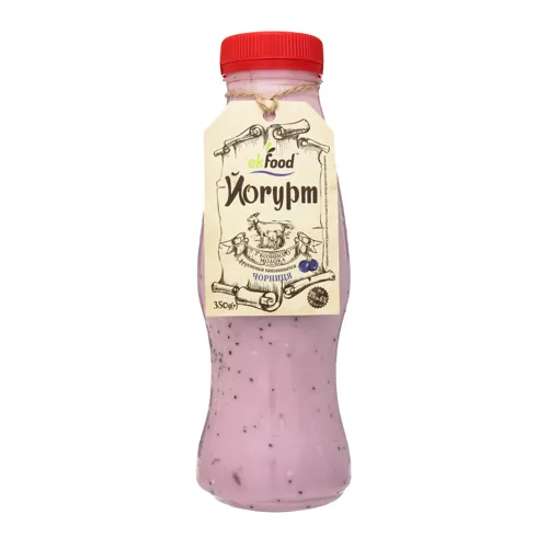 Йогурт 3-6% з козиного молока Чорниця Ekfood 350г