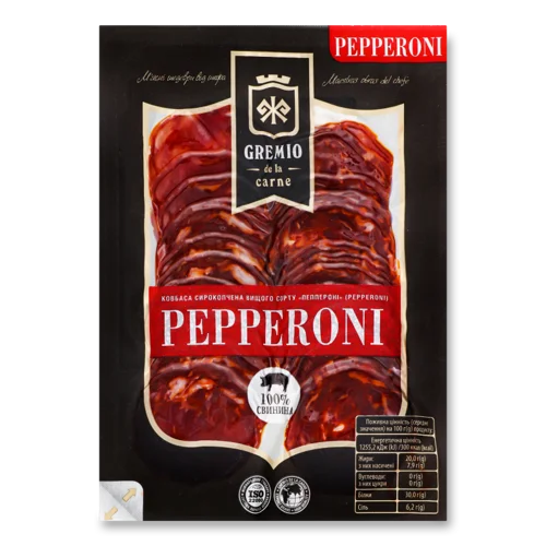 Ковбаса Паппероні Gremio De La Carne, Н/К, В/У, 0.075 Кг