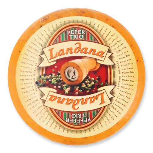 Сир Твердий З Трьох Перців Landana, 50% Жиру, кг