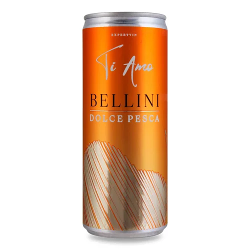 Напій винний Ti Amo Bellini orange sweet з/б,0,25л