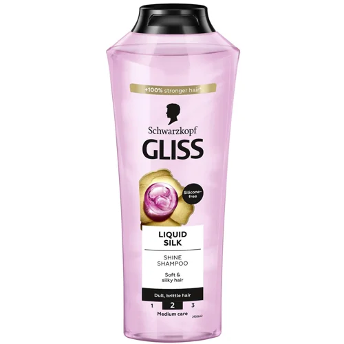 Шампунь для блиску Gliss Liquid Silk для ламкого та тьмяного волосся 400мл